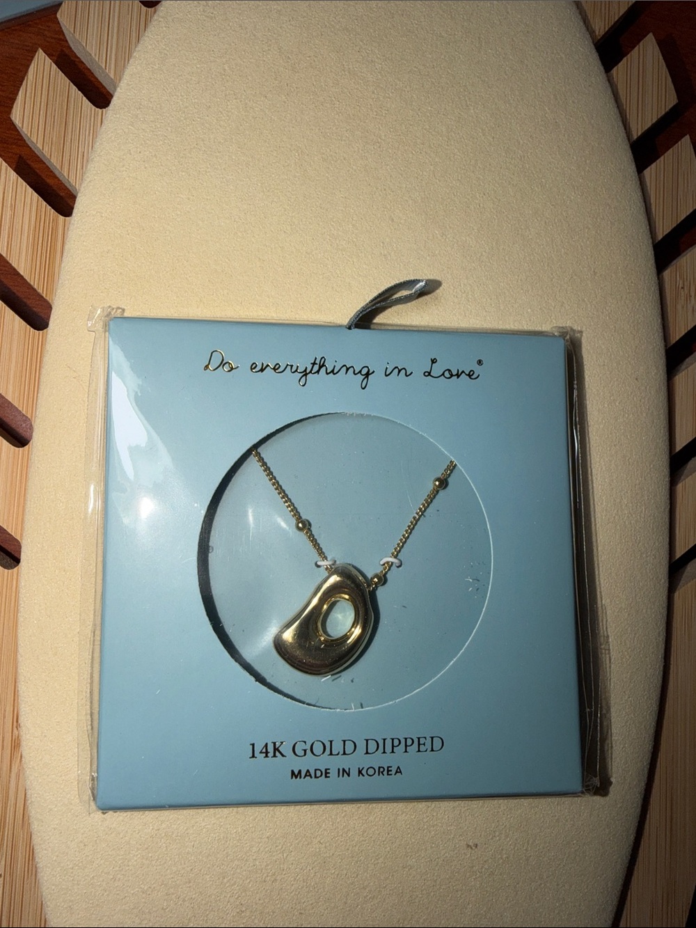 Love 14K Gold-Dipped Sculptural Pendant Necklace - Gold